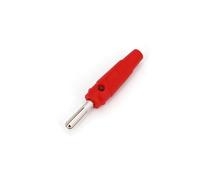 10Pcs Brass Nickel-Plated Cross 4mm Male Stackable Banana Plug Solder Type Connector CZAOINCU(Rot)