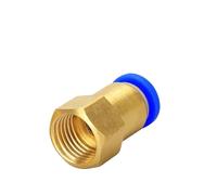 10PCS Brass Pneumatic Quick Joint Fitting 4 6 8 10 12mm Hose Tube 1/8" 3/8" 1/2" 1/4" BSP Thread PCF Pneumatic Air Connector(PCF10-01)