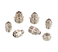 10PCS BSP PC4-M5 6-01 8-02 1/2 Fast Twist Quick Connectors Male Straight Pneumatic Air Fitting For Hose Tube Pipe(KL-PC8-04)