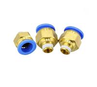 10pcs BSPT PC16-02, 16mm to 1/4'' Pneumatic Connectors male straight one-touch fittings