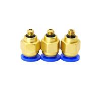10pcs BSPT PC6-M5, 6mm to M5 Pneumatic Connectors Male Straight One-Touch Fittings