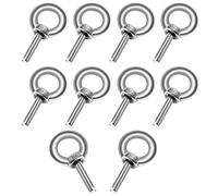 10PCS Bullone per sollevamento M4, in acciaio inox 304, con anello di sollevamento per gli occhi, bulloni a forma di anello, filettatura maschio per sollevamento vivente