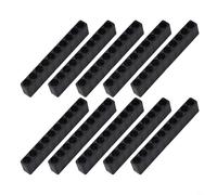 10Pcs Cacciavite Bit Holder Organizer 10 fori 1/4 di pollice Hex Shank Plastica Storage Rack Workshop Tool Organizzazione Nero