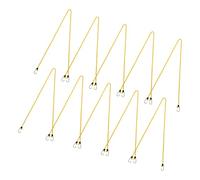 10pcs Camp Elastics Corda Outdoor Elastics Fibbie Durabilità Marca Per Gestione Esterna Gancio Metallo Bungee