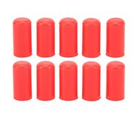 10pcs Car Intake Vacuum Hose Caps Carburetor Hose Cap Kit 8mm I.D. General Purpose High Temperature Resistant Black Seal Plugs For Vacuum Air Ports Protection (Rosso)