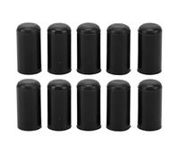 10pcs Car Intake Vacuum Hose Caps Carburetor Hose Cap Kit 8mm I.D. General Purpose High Temperature Resistant Black Seal Plugs For Vacuum Air Ports Protection (Nero)