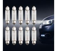 10PCS Car Light Tubular Lamp bulb C5W SV8.5 43MM 6413 12V 5W Per OSRAM H7