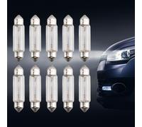 10PCS Car Light Tubular Lamp bulb C5W SV8.5 43MM 6413 12V 5W Per OSRAM Y1 T9