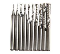 10Pcs Carburo Estremità Fresa O Scanalatura Traente CNC Punta 1/8 \ Codolo