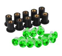 10PCS Carenatura Schermo Vite Bullone Kit Parabrezza Dado Montaggio Per Per Ninja Per 250 Per 300 Per 650