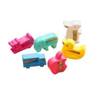 10pcs Carino Del Fumetto Temperamatite Chancery Kawaii Manuale Plastica Scuola Temperamatite per Matita Cutter Ufficio Cancelleria SupplyPractical