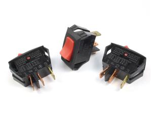 10pcs Carling Interruttore a Bilanciere Spst Rosso Illuminato A/Spento 16A