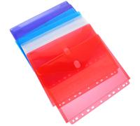 10pcs cartelle documenti pulsante snap file in plastica buste di tasche file