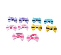 10pcs Cartoon Dei Capelli Scunchies Bowknot Forma Elastici Fasce Per Capelli Morbide Corde Accessori Per Capelli Di Natale Per Ragazze