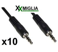 10pcs Cavo Jack Audio M-M 1,5mt