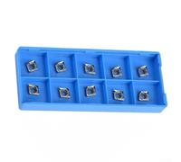 10PCS CCGT060204-AK Carbide Inserts for Aluminum Turning | High finish per surface, excellent wear resistance, vacuum quenched, reduces machine load by 20%