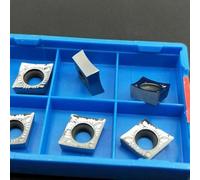10pcs CCGT09T308-AK H01 CCGT 32.52 per CNC Inserti CCMT09T3 Lama Tornio per Alluminio