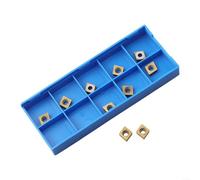 10pcs CCMT 060204 Inserti in carburo per utensili CNC per lavorazione dei metalli CNC, grado US735, prestazioni affidabili nel taglio