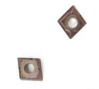 10PCS CCMT060204 Inserti in carburo CCMT0602 per utensili di tornitura con carburo rivestito CVD per applicazioni in lega di acciaio