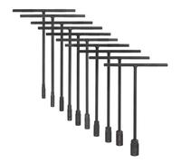 10pcs Chiave a T per Socket 7-19mm Acciaio al Carbonio 6 Punte