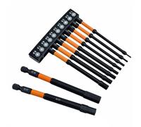 10Pcs Chiave Esagonale Elettrico Esagonale Testa Cacciavite Bit 1/4 "Shank Trapano Elettrico Driver Bit di Sicurezza Driver Bit