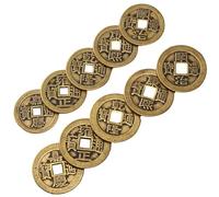 10Pcs Chinese Coin, Ancient Style Copper Feng Shui Chinese Lucky Coin for Prosperity Protection Good Fortune Wealth And Successes