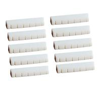 10PCS Chitarra BONE Dado 43x6x9mm Per Chitarra Folk Acustica Liutaio Ponte A Sella FAI DA TE String Builder pre Capotasto Scanalato