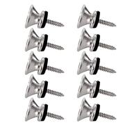 10Pcs Chitarra Strap Bottoni Estremità Perni Serrature Elettrico Basso Chitarra Straplocks Sicurezza Straplocks