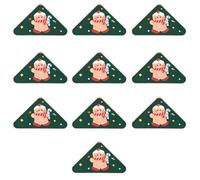 10Pcs Christmas Corner Paper Clips for Stocking Fillers Triangular Book Page Clips Triangular File Clip Memo Holders
