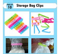 10pcs Cibo di Tenuta Clip Snacks Sandwich Anti-ossidazione per Viaggio Campeggio