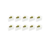 10Pcs Clear Triangle Shaped Mousse Cups for Catering Event Dessert Presentation Multi Color