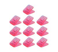 10Pcs Clip di Carta Acrilica Forma Quadrata File Morsetto Sacchetto di Cibo per Immagine Documento Ricevuta Organizzazione Clip per Forniture