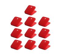 10Pcs Clip di Carta Acrilica Forma Quadrata File Morsetto Sacchetto di Cibo per Immagine Documento Ricevuta Organizzazione Clip per Forniture