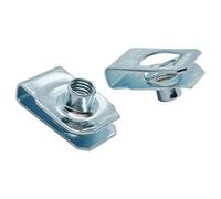 10pcs clip di tipo U in acciaio con filettatura m4 m5 m6 m8 dadi a foglia di dado a foglia di dadi Q312 Compatibile con vari veicoli tra cui Scooter per moto per auto ATV a ciclo(M8)