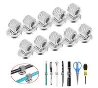 10PCS Clip per portapenne Clip a matita magnetica resistente con anello a molla regolabile Adatta pennarelli di qualsiasi dimensione per lavagna bianca per ufficio
