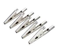 10pcs coccodrillo Terminal Coccodrillo morsetto batteria di test elettrico argento Kit barra di messa a terra terminale