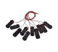 10pcs Colore Casuale Modello Auto per Treno Layout 6V | Il design illuminato migliora le scene notturne, la lunghezza di 45 mm si adatta a tracce standard, ideale per diorami