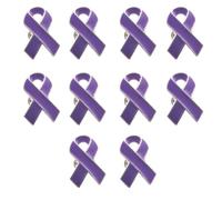 10pcs Consapevolezza Risvolto Pin Nastro Spilla Cancro Al Seno Assistenza Sanitaria Distintivi Benessere Pubblico Accessori Gioielli Spilla, Misura unica, come descritto