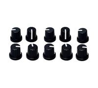 10Pcs Controllo Elettronico Potenziometro Manopola 6mm Zigrinato Albero Foro Volumi Controllo Chitarra Elettrica Manopole Potenziometro Per Effetto Amplificatore A Pedale