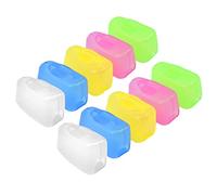 10Pcs Coprispazzolino da viaggio Coprispazzolino da viaggio Coprispazzolino portatile Custodia protettiva per spazzolino da denti per viaggi, casa, viaggi d'affari, campeggio e scuola (5 colori)