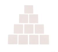 10PCS Coral Frag Base Vassoio per Coralli SPS Acqua di Mare, Accessori per serbatoi di barriera, Terracotta Acquario Coral Holder Rack, Supporto per coralli d'acqua salata, Piastra bianca da 4 x 4 cm