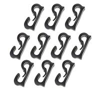 10Pcs Cordicella Ganci Bulk Nylon Per Cordini Snap Clip Chiusura Fibbia di Base Per Appendere Fibbie Nere Chiusura Tenda Per Luci Appese A Baldacchino Heavy Duty Snap Piccola Tenda Fibbia Clip