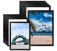 10pcs Cornice Magnetica Autoadesiva,5x A3 e 5x A4 Informazioni Cornice Nera,Espositore Adesivo Magnetico,A4 Cornice Magnetica per Espositore,Autoadesiva Magnetic,Foto,Documenti,Copertura Magnetica