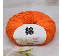 10pcs Cotone Lana Morbido Pettinato Mano Maglia Uncinetto 50g 125m/125m