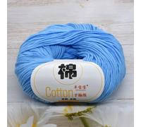 10pcs Cotone Lana Morbido Pettinato Mano Maglia Uncinetto 50g 125m/125m