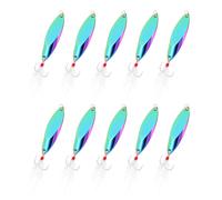 10Pcs cucchiai da pesca metallici 3/5 oz, esche per pesca multicolore
