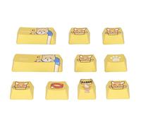 10pcs Custom Keycaps Pbt Dye 10Pcs 61/87 104/108 struttura resistente per uso continuativo misure e interfacce compatibili con i modelli indicati per attività di manutenzione insta