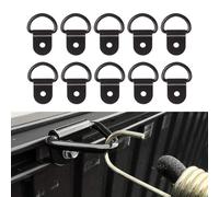 10Pcs D Anelli Attacco Acciaio Inox Nero per Auto Rv Camion