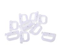10pcs D-ring tattico molle di bloccaggio tessitura fibbia moschettone arrampicata gancio bianco