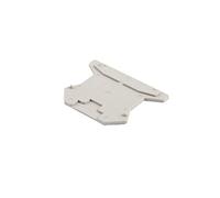 10PCS D-UK 2,5 Piastra terminale guida DIN universale Morsettiere a Tappo riguarda il Regno Unito 2.5B Montaggio deflettore separatore Accessori Kit barra di messa a terra terminale(Grey)